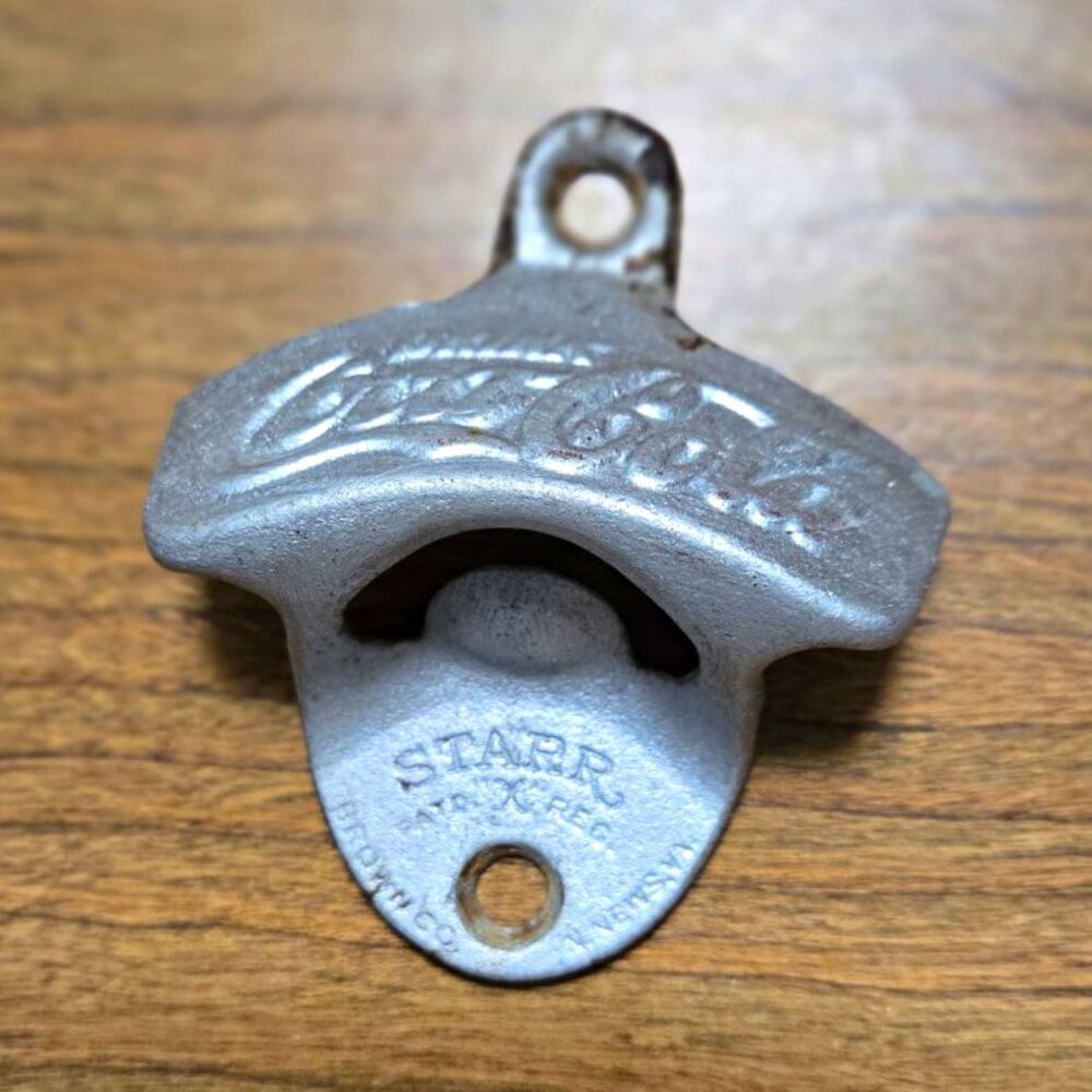 Vintage Coca-Cola Starr X-Starr Wall Mount Silver Bottle Opener